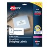 Avery Glossy White Easy Peel Mailing Labels w/Sure Feed, Laser, 2x4, PK250 06528